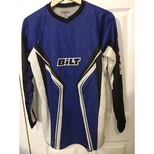 Bilt Racing Motor cross Jersey‎ Shirt Men’s Sz XL Off Road Racing Blue Black